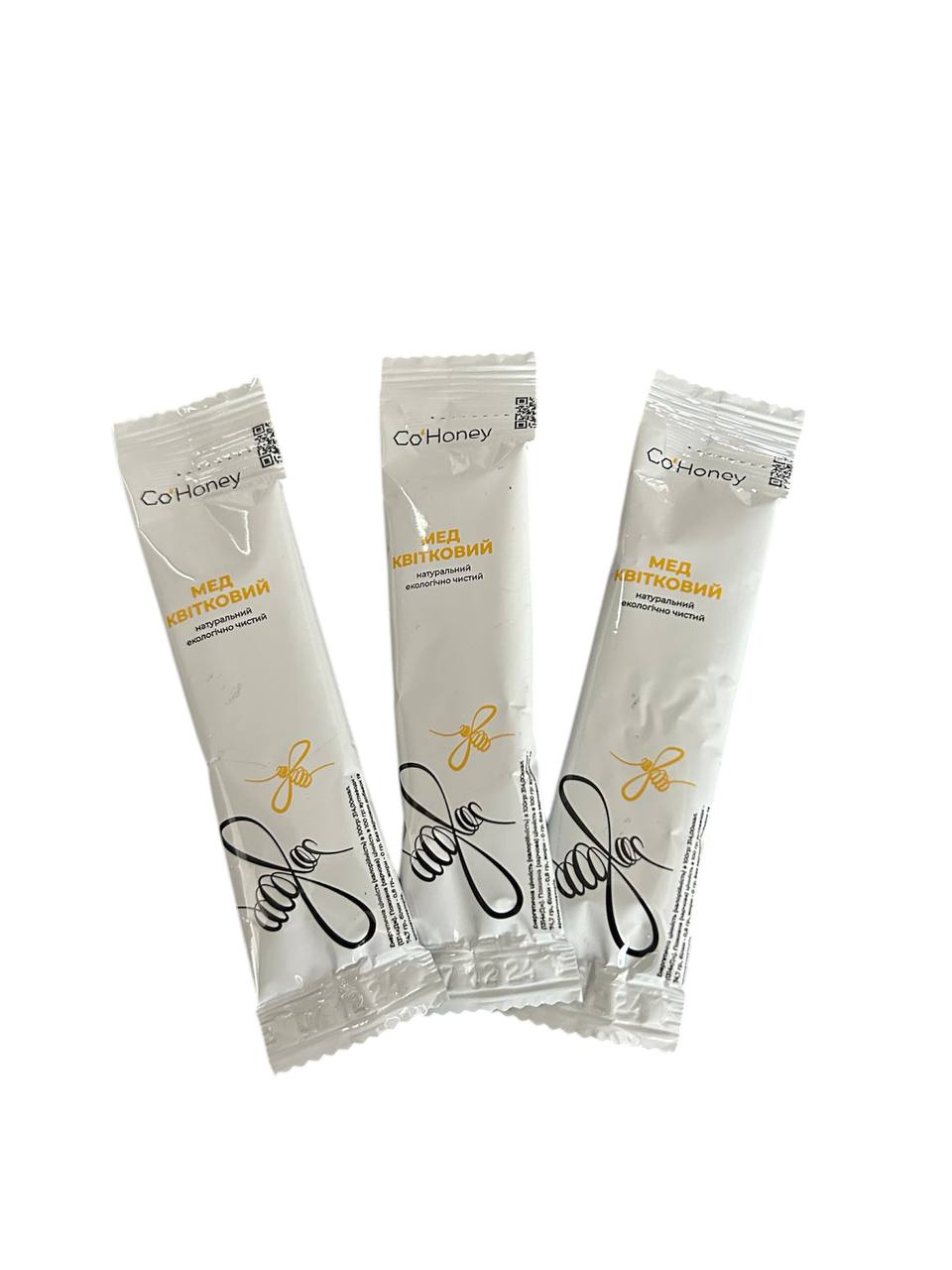 Мед натуральний, квітковий, у стіках 20гр. з перфорацією для відкриття, ТМ "Co'Honey", ґатунок перший, ДСТУ 4497